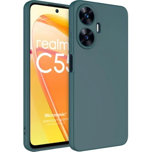 Realme C55 Kılıf Groovy Soft Koyu Yeşil