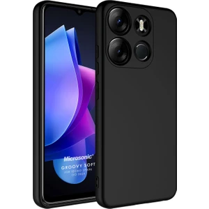 Tecno Spark Go 2023 Kılıf Groovy Soft Siyah