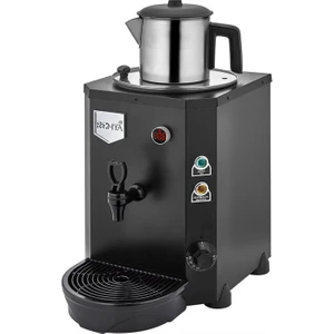 Mini Jumbo 9 Litre Tek Demlikli Çay Kazanı Makinesi - Siyah