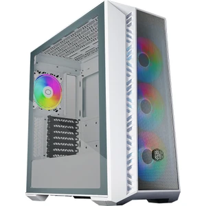 Cooler Master CM MasterBox 520 Beyaz Tempered Glass ARGB 4x120mm Fanlı, Mesh Ön Panel Pencereli MidTower Kasa