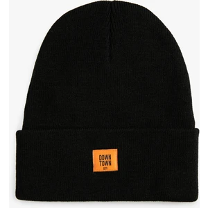 Basic Bere Slogan Etiket Baskılı Katlama Detaylı