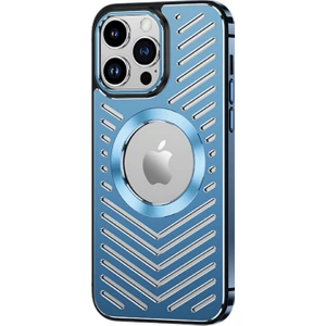 Manyetik Metal IPHONE14PRO-MAX Isı Dağılımı Düşme Önleyici Cep Telefonu Kılıfı (Yurt Dışından)