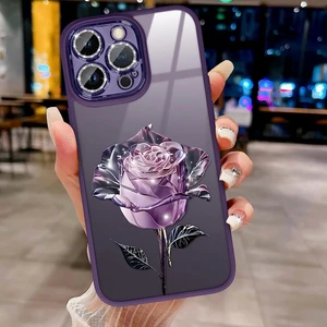 3D Rose IPHONE14 Şok Emilimi ve Darbeye Dayanıklı Apple Cep Telefonu Kılıfı (Yurt Dışından)