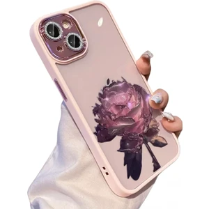 3D Gül Çiçek IPHONE13 Pro Max Şok Emici ve Anti-Şok Apple Cep Telefonu Kılıfı (Yurt Dışından)