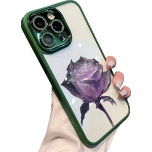 3D Gül Çiçek IPHONE13 Pro Max Şok Emici ve Anti-Şok Apple Cep Telefonu Kılıfı (Yurt Dışından)
