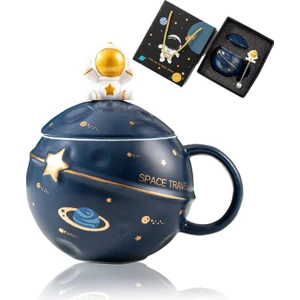 Astronot Uzay Kabartmalı Gezegen Kupası Kupa Kahve Fincanı (Yurt Dışından)