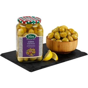 Domat Kırma Jumbo Yeşil Zeytin Cam Kavanoz 2 x 550 gr (161-180 Kalibre)