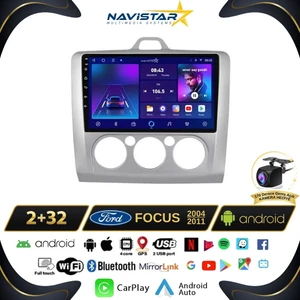 Ford Focus 2 Manuel Klima 2+32GB Kablosuz Carplay Android 13 Nav