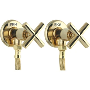 İkili Köşegen Spiralli Altın Taharet Musluk