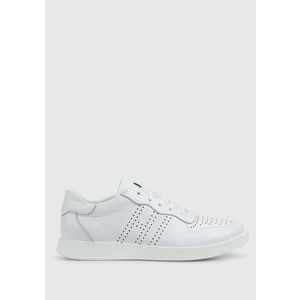 Beyaz Deri Erkek Sneaker
