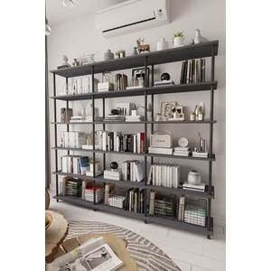 Çevir Kur 200 cm Antrasit Kitaplık