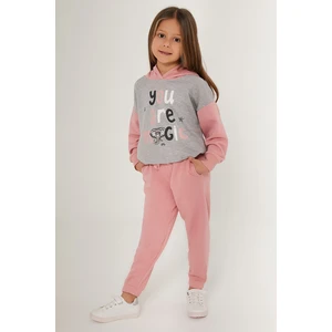 Rolypoly Kız Çocuk Pembe Eşofman Takımı