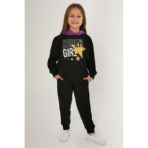 Girl Siyah Kız Çocuk Eşofman Takımı