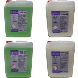 Ekonomik Otel Tipi Duş Jeli ve Şampuanı Toplam 20 Litre