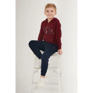 U.S. Polo Assn. Beauty Girl Bordo Erkek Çocuk Eşofman Takımı