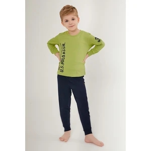 U.S. Polo Assn. Multicolored Yeşil Erkek Çocuk Uzun Kol Pijama Takım