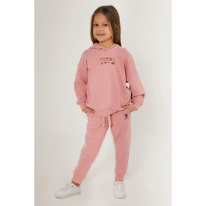 U.S. Polo Assn. Retro Pembe Kız Çocuk Eşofman Takımı