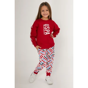 U.S. Polo Assn. Kırmızı Kız Çocuk Eşofman Takımı
