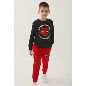 Marvel Spider-Man Siyah Erkek Çocuk Eşofman Takımı