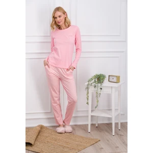 Pierre Cardin Pembe Çizgili Kadın Pijama Takımı