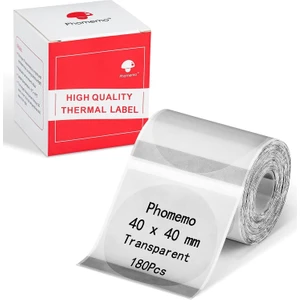 40X40MM/180ADET Yuvarlak Etiket - M110/M221/M220/M120/M200/M110S Uyumlu