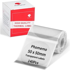 50X50MM/140ADET Yuvarlak Etiket - M110/M221/M220/M120/M200/M110S Uyumlu Çok Amaçlı