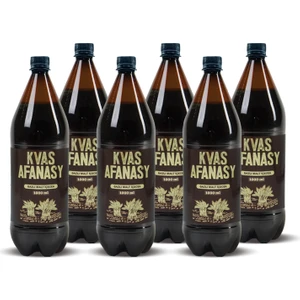 Kvas Afanasy Filtrelenmemiş Alkolsüz Gazlı Malt Içeceği Kvas Afanasy Içeceği 6'lı 1 Lt Plastik Şişe