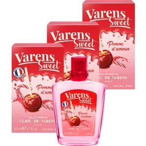 Varens Sweet Pomme D'Amour Tatlı Meyvemsi Kadın Parfüm EDP 3'lü Set 3x50 ML