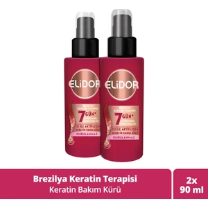 Isı İle Aktifleşen Keratin Bakım Kürü Brezilya Keratin Terapisi Hidrolize Keratin Marula Yağı E Vitamini 90 ml x2
