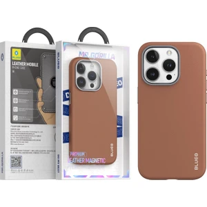 Apple iPhone 14 Pro Max Deri Premium Magsafe Kılıf Kahverengi 