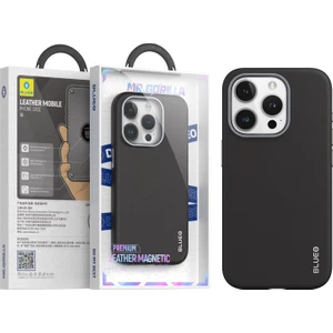 Apple iPhone 14 Pro Max Deri Premium Magsafe Kılıf Siyah