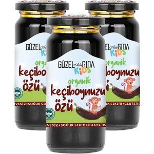 Güzel Ada Gıda Kids Organik Keçiboynuzu Özü 3x290 Gr (Soğuk Sıkım)