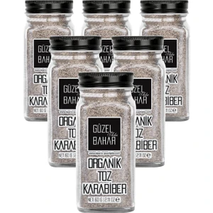 Güzel Ada Bahar Organik Toz Karabiber 6x60 Gr