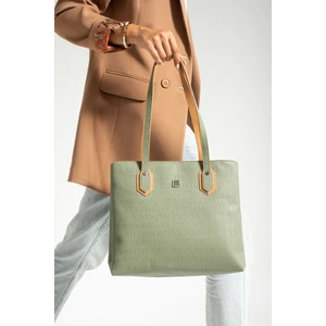 Just Polo Yeşil Yeni Sezon Büyük Boy 2 Bölmeli El ve Omuz Çantası 30X33C PBU2170