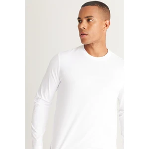 Altınyıldız Classics Erkek Ekru K.yesıl Standart Fit Normal Kesim Içi Polarlı 3 Iplik Polo Yaka Pamuklu Sweatshirt