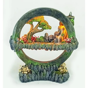 Craft Maket Işıklı Tütsülüklü Hayal Çemberi Geri Akış Tütsülük Gece Lambası