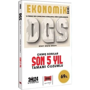 Yargı Yayınevi 2024 DGS Ekonomik Seri Çıkmış Sorular Tamamı Çözümlü Son 5 Yıl (16 Temmuz 2023 Sınavı Dahil)