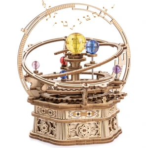 Rokr Dönen Yıldızlı Gece Müzik Kutusu 3D Ahşap Puzzle (Yurt Dışından)
