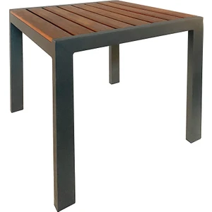 Iroko Tablalı Alüminyum Sehpa 45X45
