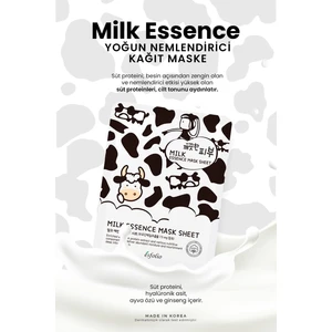 Süt Proteini ile Aydınlatıcı Bakım Sağlayan Kağıt Maske Esfolio Milk Essence Mask Sheet