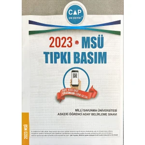 Çap Yayınları Üniversiteye Hazırlık MSÜ 2023 Tıpkı Basım