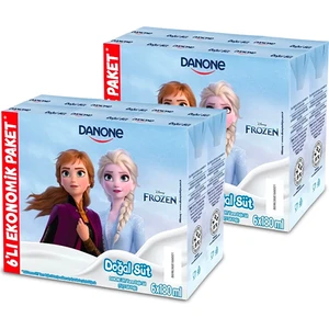 Disney Karakterli Yarım Yağlı Sade Süt 180 ml X6 x 2 Adet (Karakter Seçimi Yapılamamaktadır)