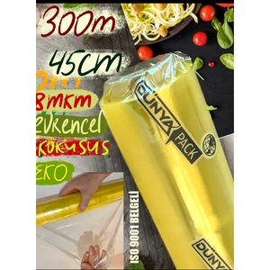 Streç Gıda 45CM Uzunluk 300 Metre Sarım