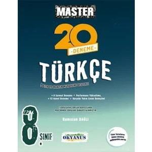 Okyanus Yayınları 8. Sınıf Master Türkçe 20 Deneme