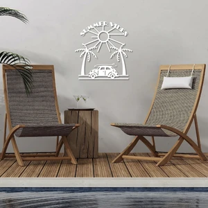 Summer Vibes Metal Tablo, Dekoratif Tablo
