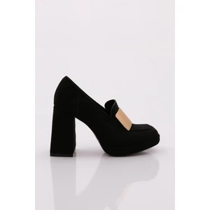 K3803 Kadin Topuklu Loafer Ayakkabi