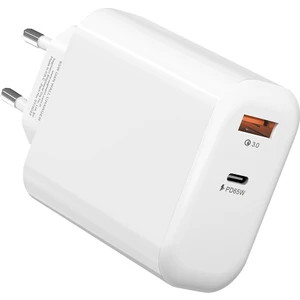 SL-EC69 Gan Pd 65W / Qc 18W Type Usb-C +Usb A Hızlı Beyaz Ev/notebook Şarj Adaptör