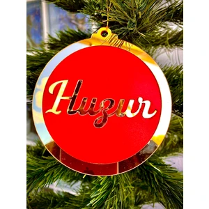 Mini Tasarım Atölyem Pleksi Yılbaşı Süsü (Huzur )