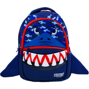 3 Bölmeli Shark Okul Sırt Çantası Mavi MU 9567