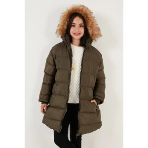 Içi Peluş Astarlı Çıkarılabilir Kapüşonlu Suya Dayanıklı Mont Kız Çocuk Mont 5761910